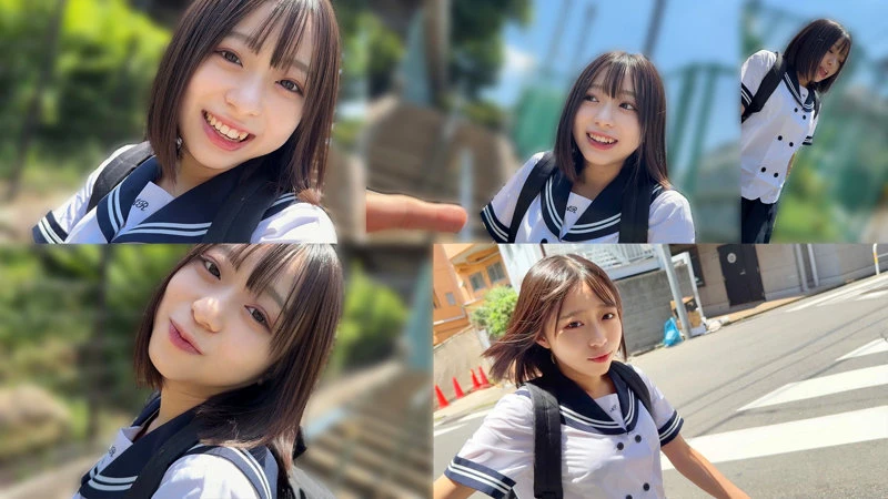 月乃あや｜素人×制服美女動画キャプチャ-1
